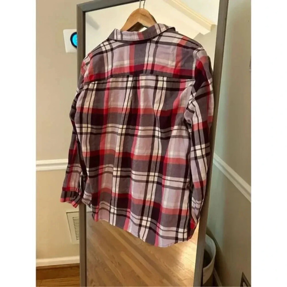 Eddie Bauer Plaid Flannel Button Down Shirt Size XL - Picture 5 of 5